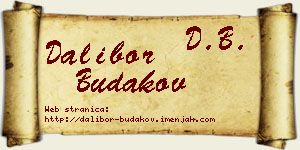 Dalibor Budakov vizit kartica